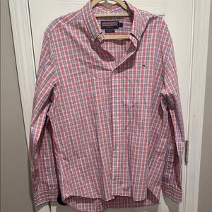 Vineyard Vines Red Casual Button Down Shirt